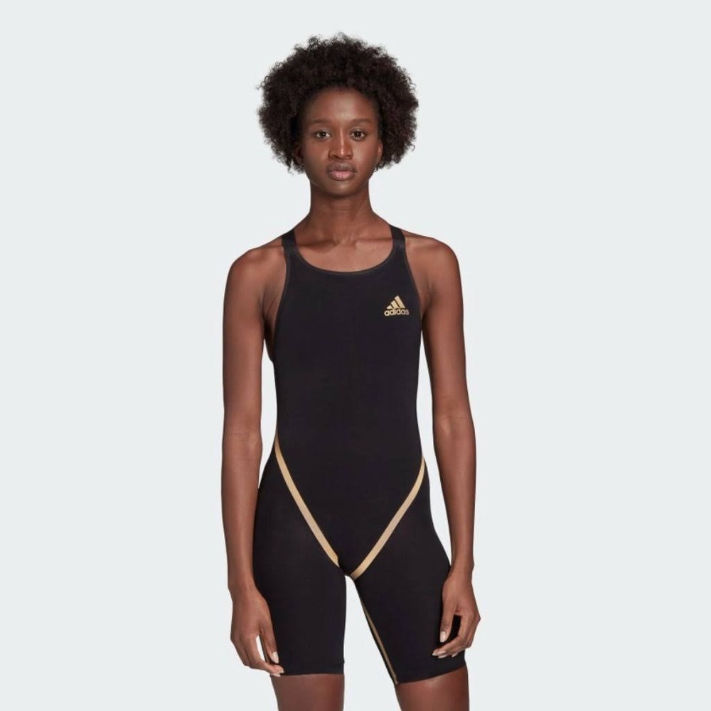 🎉Host Pick🎉 NWT Adidas: 22” Women’s Black/Gold Reflective Adizero Swimsuit